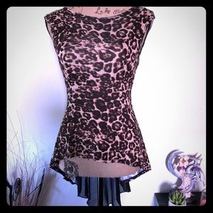 Leopard print top